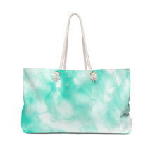 Load image into Gallery viewer, Beach Weekender Bag in Mint Green - JUL SWIM Beach Weekender Bag in Mint Green