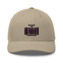 Load image into Gallery viewer, Kindness Barcode Trucker Cap - JUL SWIM Kindness Barcode Trucker Cap Khaki