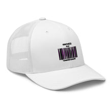 Load image into Gallery viewer, Kindness Barcode Trucker Cap - JUL SWIM Kindness Barcode Trucker Cap