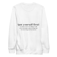 Load image into Gallery viewer, Put Yourself First Crewneck - JUL SWIM Put Yourself First Crewneck