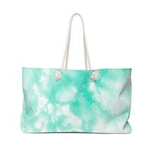 Load image into Gallery viewer, Beach Weekender Bag in Mint Green - JUL SWIM Beach Weekender Bag in Mint Green 24&quot; × 13&quot;
